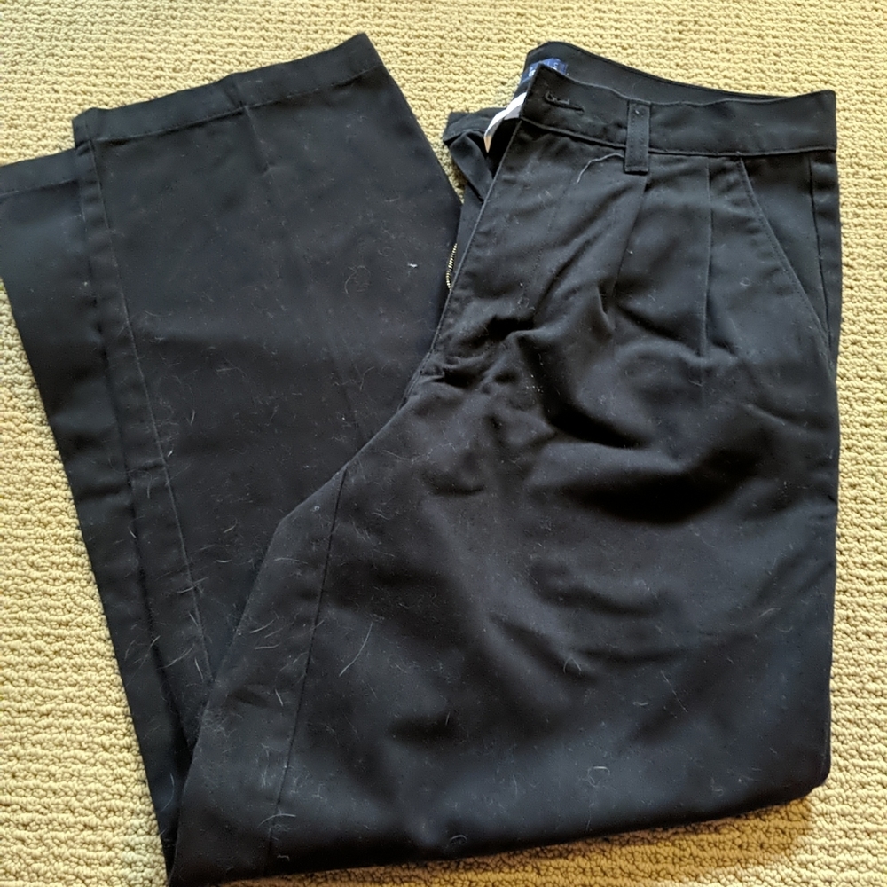 Walmart Men's Chinos Long Pants Black Basic Edition Size 34 Khakis Work Wear